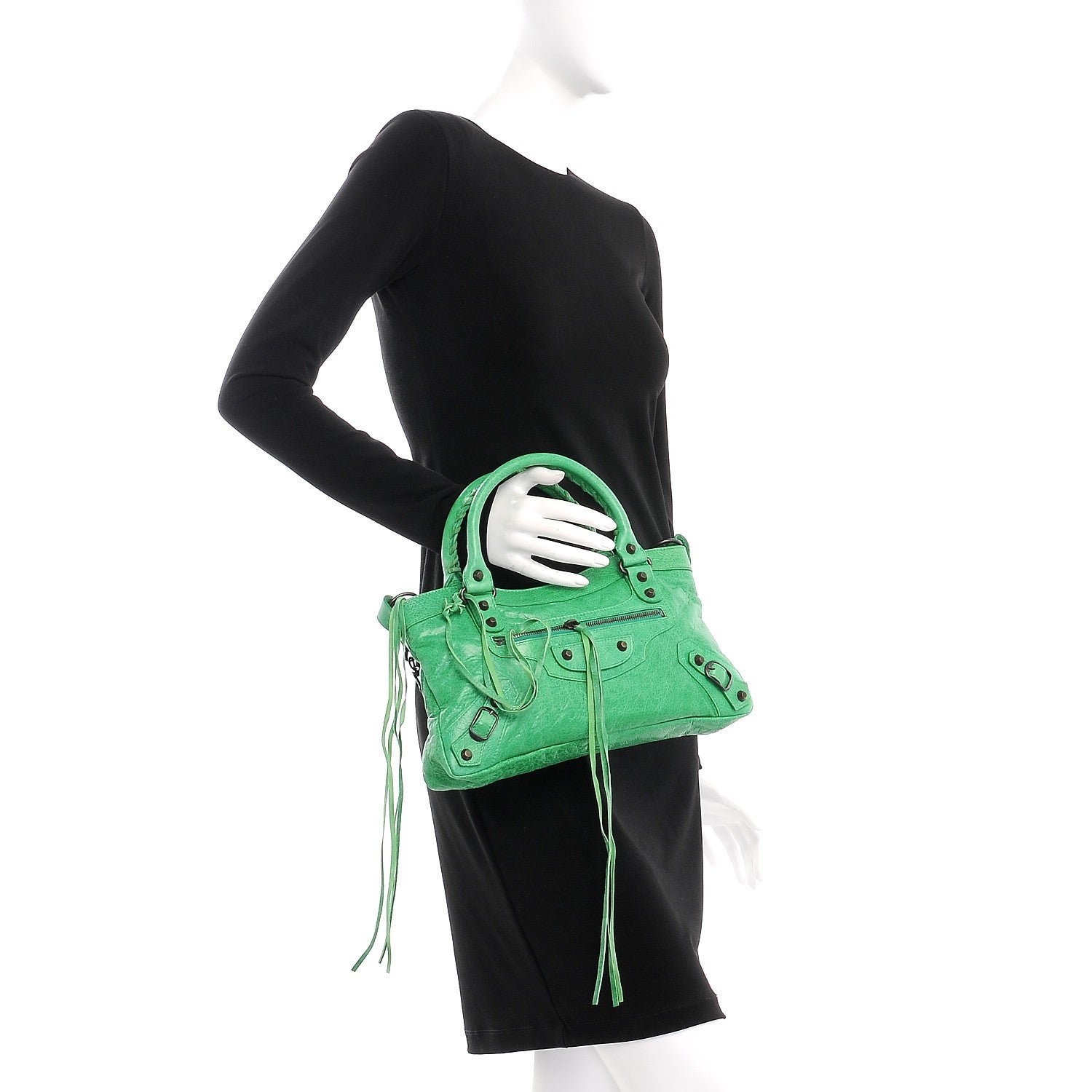 Balenciaga Agneau Classic Hardware First Vert Poker 3 of 10