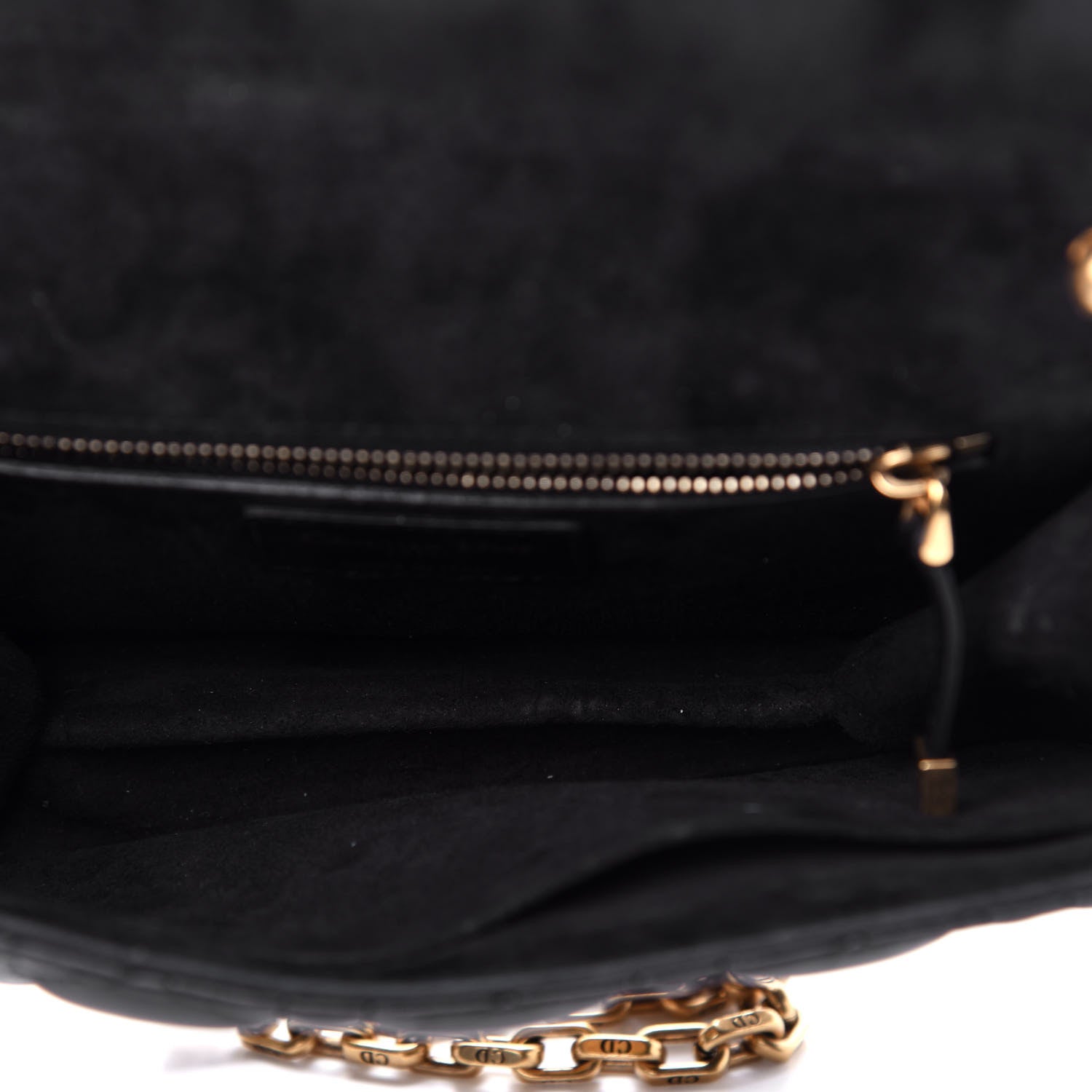 Christian Dior Lambskin Cannage Small Dioraddict Flap Bag Black 5 of 11