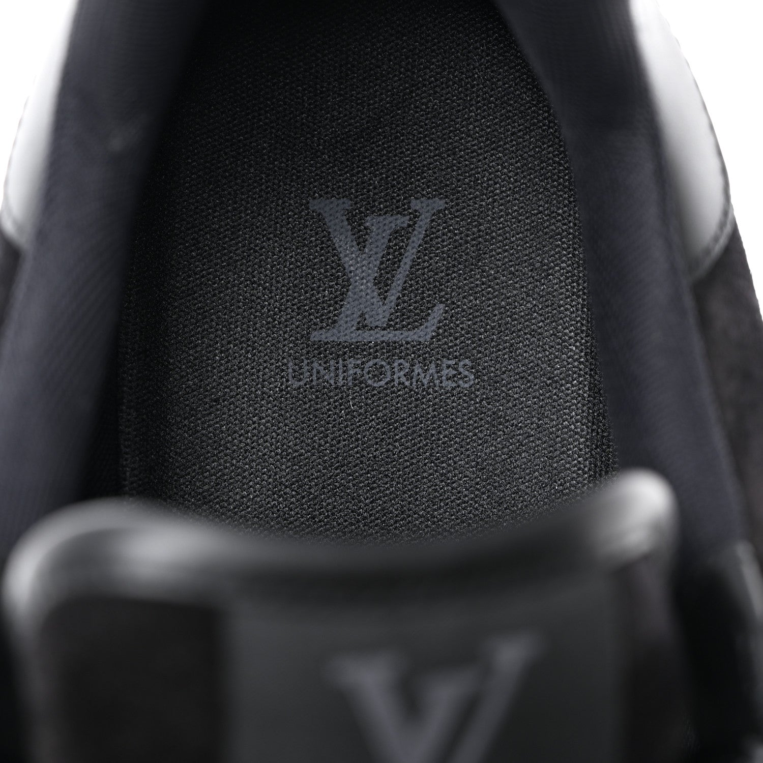 Louis Vuitton Suede Uniform Sneakers 9.5 Black 7 of 8