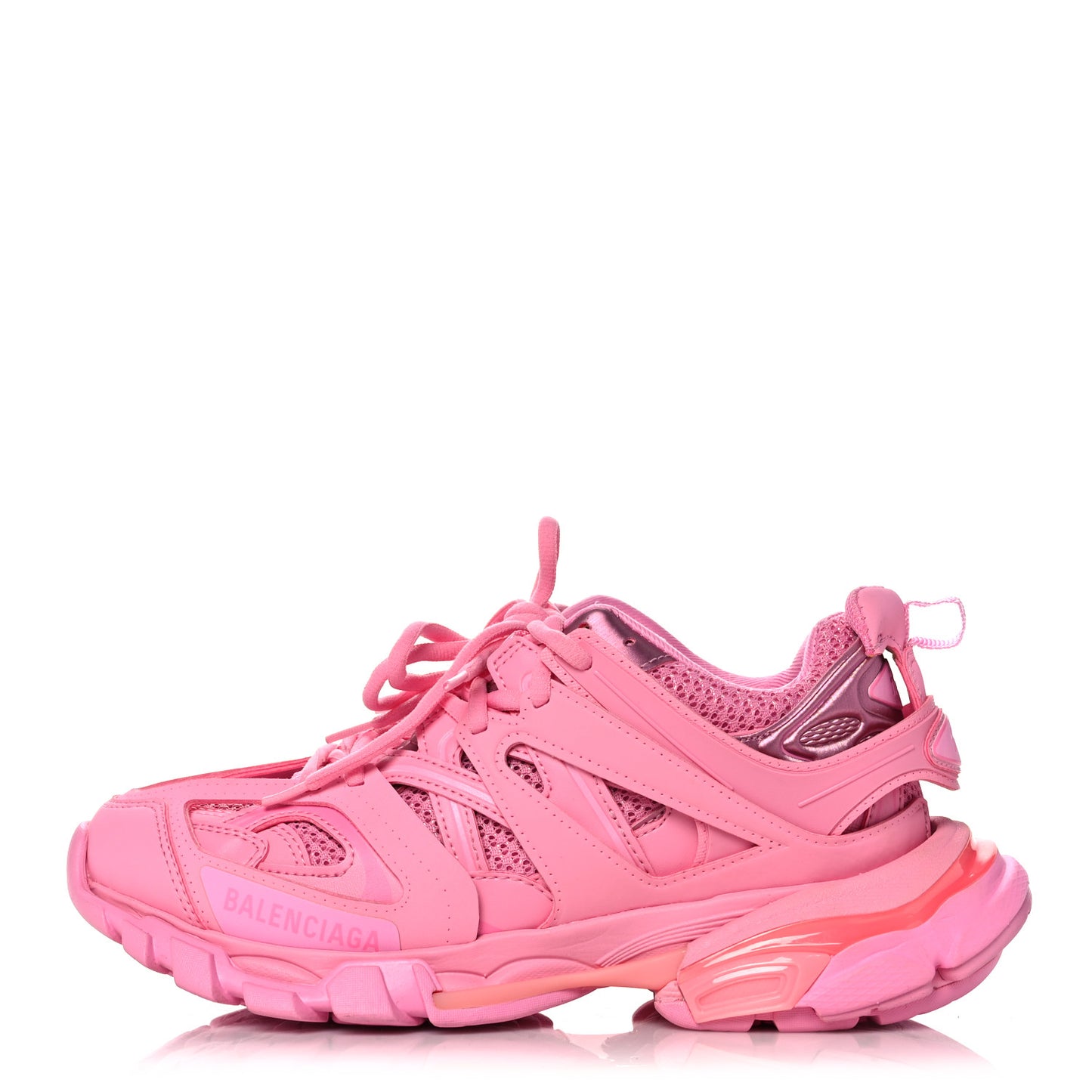 Mesh Nylon Womens Track Sneakers 37 Pink