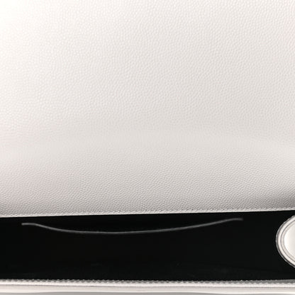 Saint Laurent Grain De Poudre Medium Classic Monogram Kate Satchel Souris 5 of 11