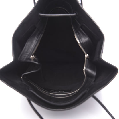 Balenciaga Calfskin Medium Logo North South Shopping Tote Black 4 of 11