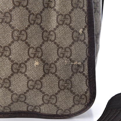 Gucci GG Plus Monogram Web Large Flap Messenger Bag Beige Dark Brown 19 of 34