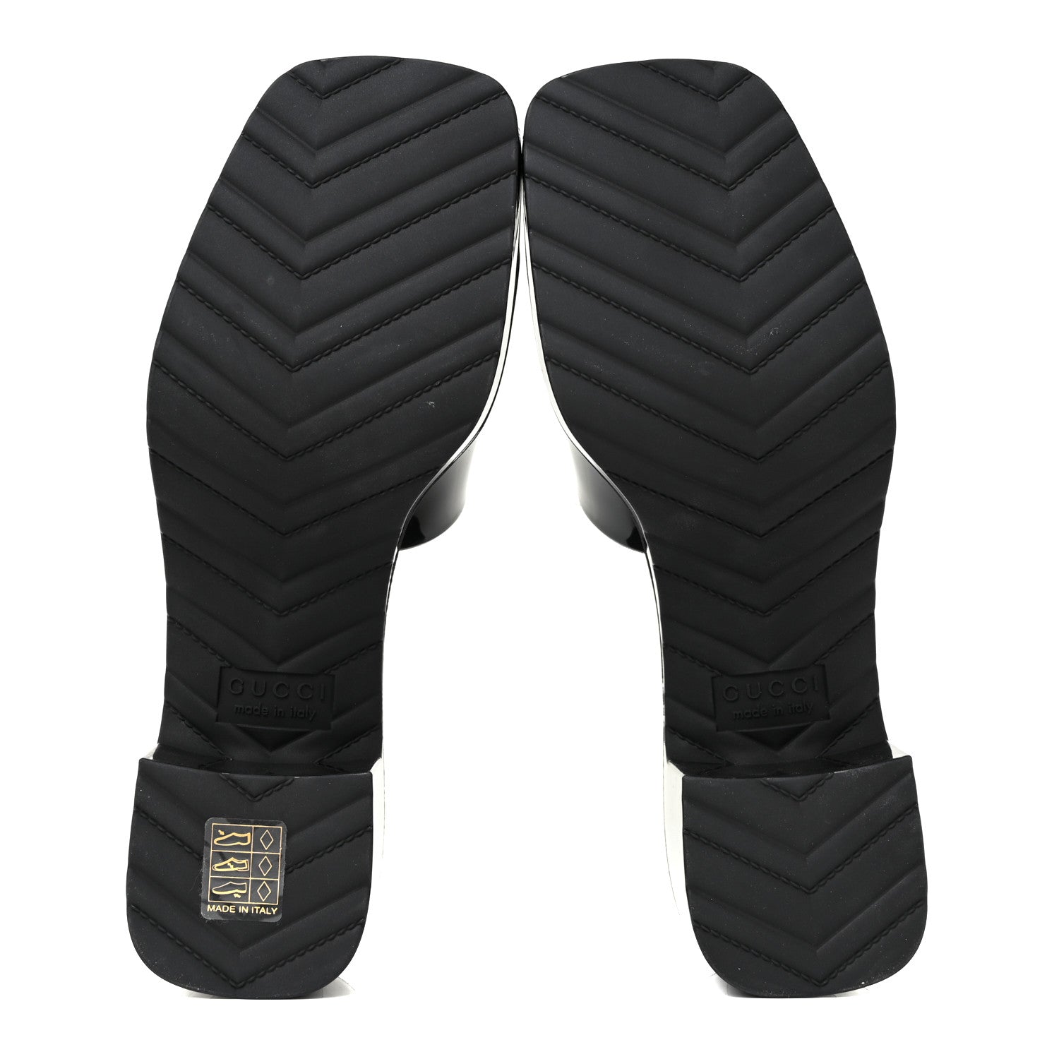 Gucci Rubber Gucci Logo Womens Platform 20/60mm Slide Sandals 36 Black 5 of 7
