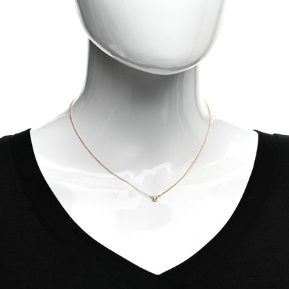 Tiffany 18K Yellow Gold Diamond .21ct Elsa Peretti Diamonds by the Yard Pendant Necklace 2 of 5