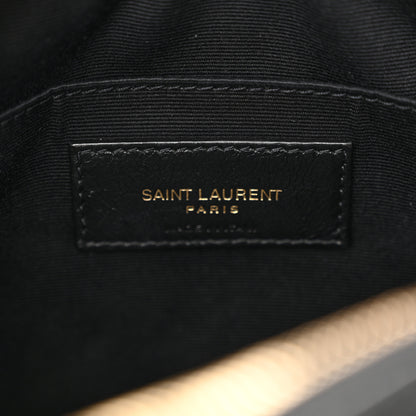 Saint Laurent Calfskin Matelasse Monogram Lou Camera Bag Black 6 of 14