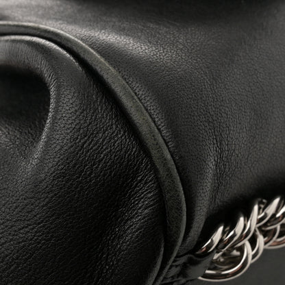 Chanel Washed Lambskin Quilted Bijoux Chain Accordion Flap Black 12 of 12