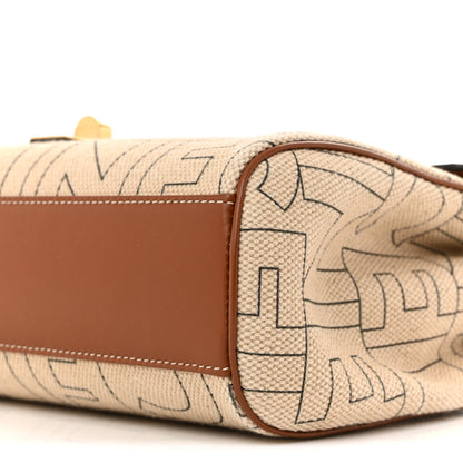 Celine Canvas Smooth Calfskin Teen 16 Crossbody Bag Natural Tan 10 of 13