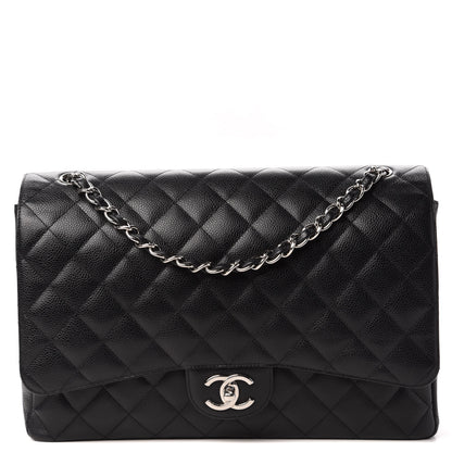 Chanel Caviar Quilted Maxi Double Flap Black 1 of 9