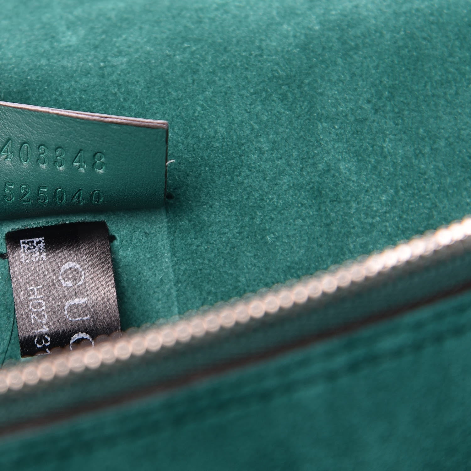 Gucci GG Supreme Monogram Embroidered Medium Dionysus Shoulder Bag Emerald 7 of 13