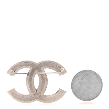 Chanel Ruthenium Pearl Crystal CC Brooch Black 2 of 4