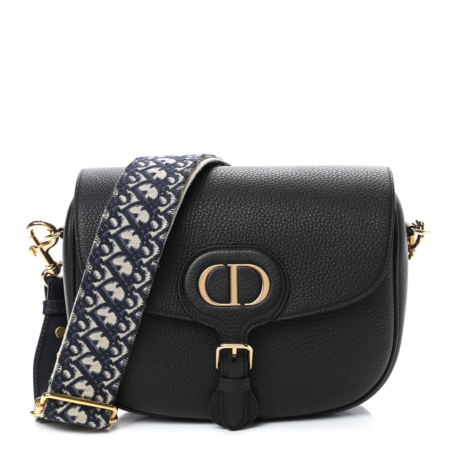 Christian Dior Grained Calfskin Large Bobby Flap Black 1 of 9
