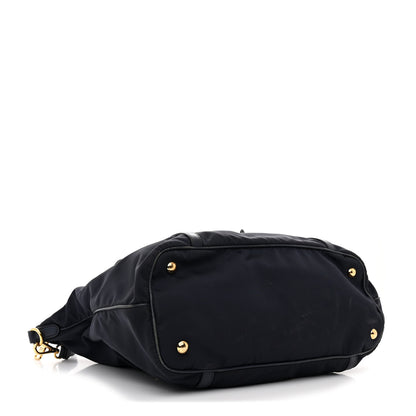 Prada Saffiano Tessuto Nylon Logo Shopping Tote Royal Blue 4 of 16