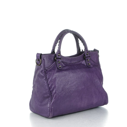 Balenciaga Agneau Classic Hardware Velo Dark Violet 3 of 9