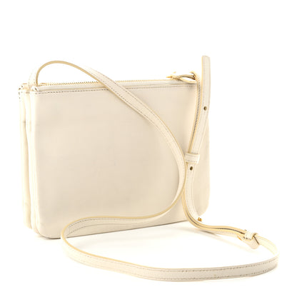 Celine Lambskin Small Trio Crossbody Bag White 3 of 11