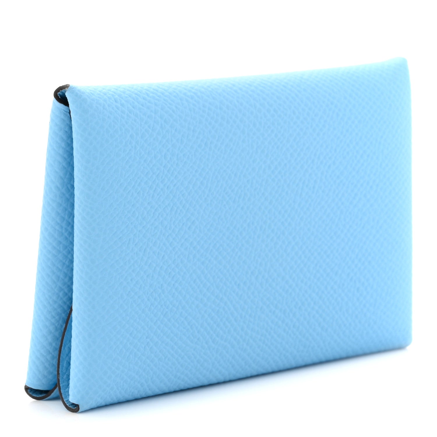 Hermes Epsom Calvi Duo Card Case Celeste 5 of 14
