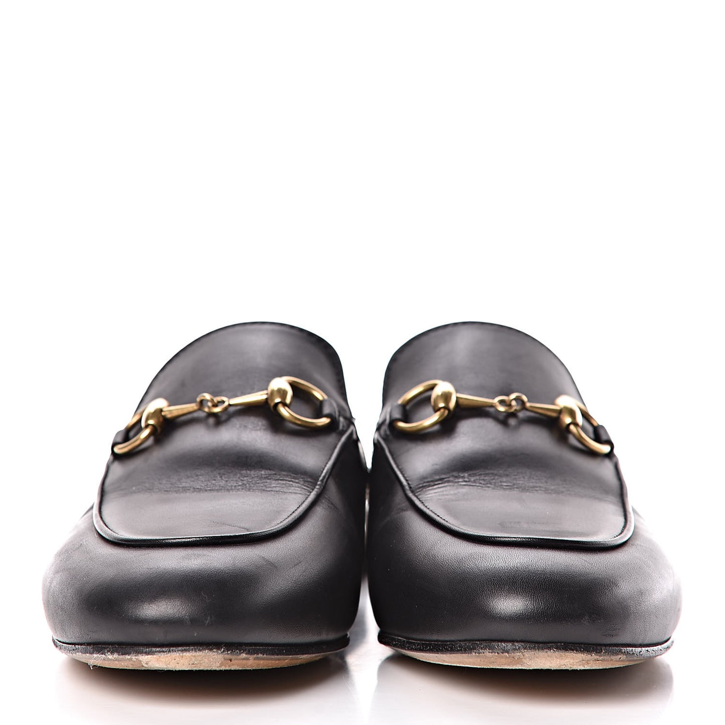 Calfskin Womens Princetown Slippers 34.5 Black