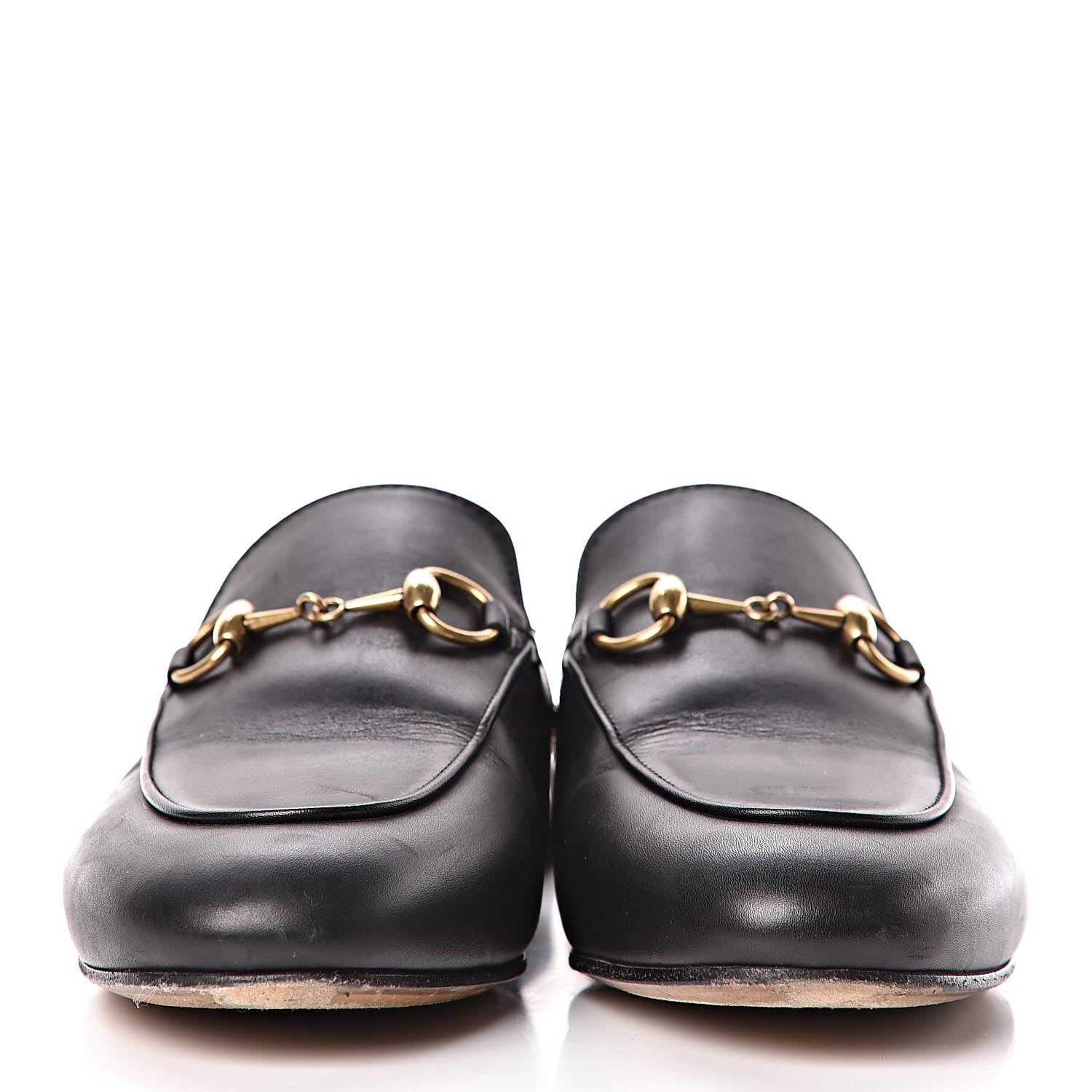 Gucci Calfskin Womens Princetown Slippers 34.5 Black 2 of 13