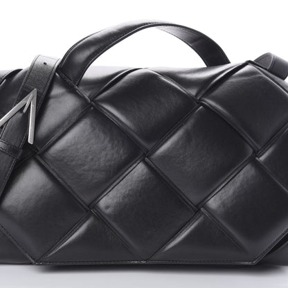 Bottega Veneta Nappa Intreccio Padded Top Handle Shoulder Bag Black 7 of 9