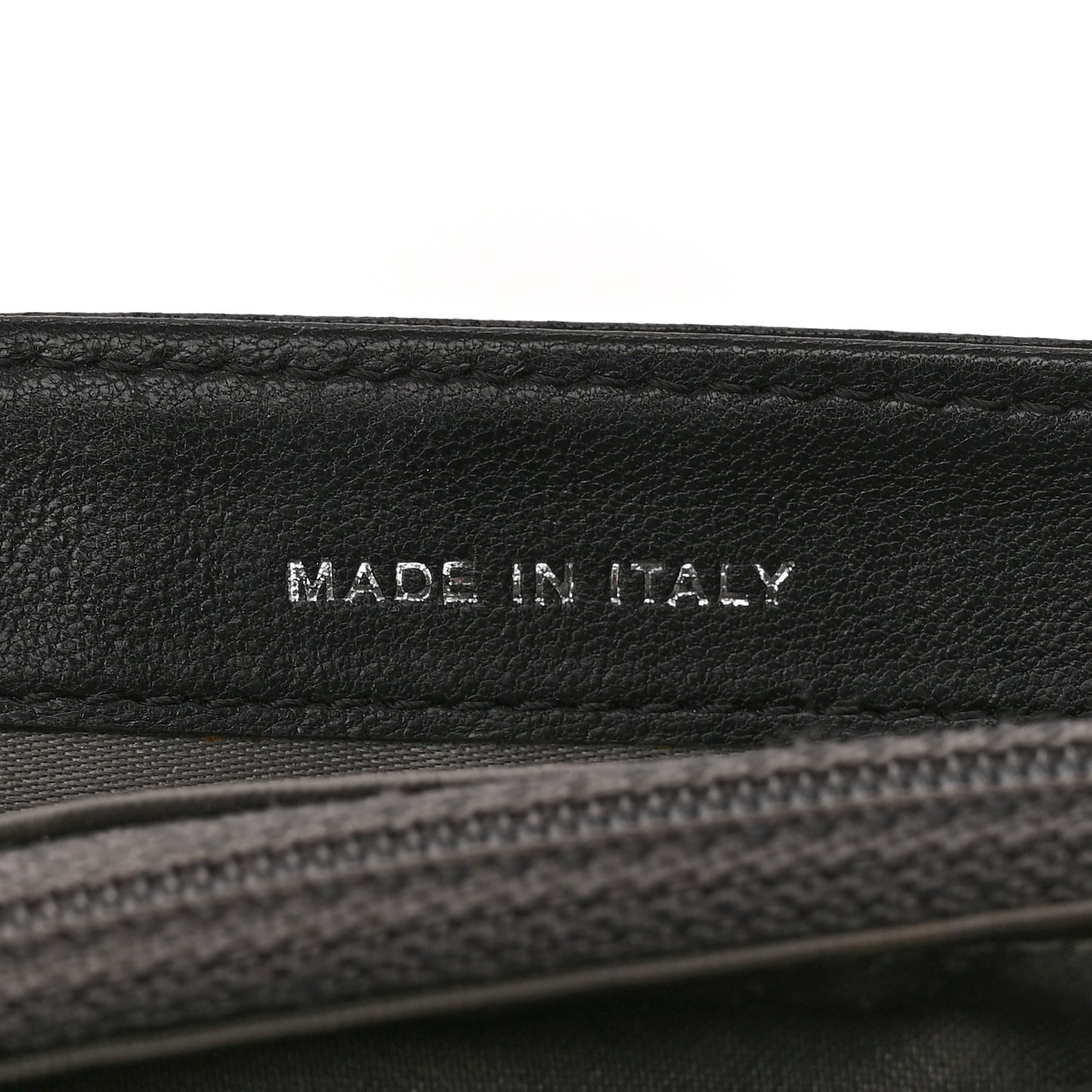 Lambskin Camellia Embossed Medium Wallet Black