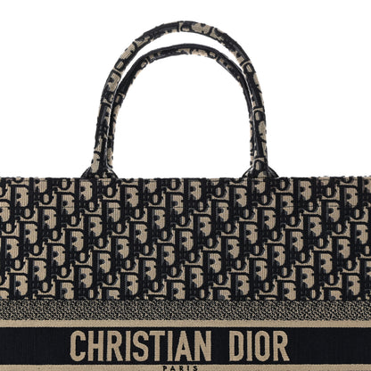 Christian Dior Oblique Large Book Tote Blue Multicolor 8 of 10