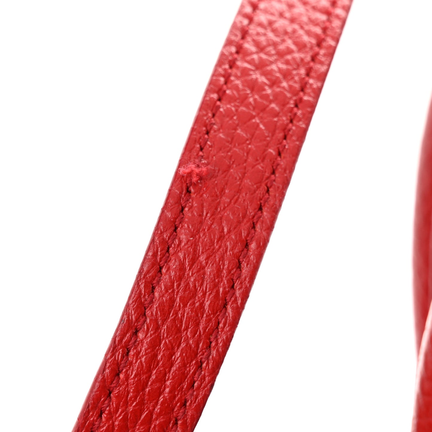 Grained Calfskin Small Sac De Jour Lipstick Red