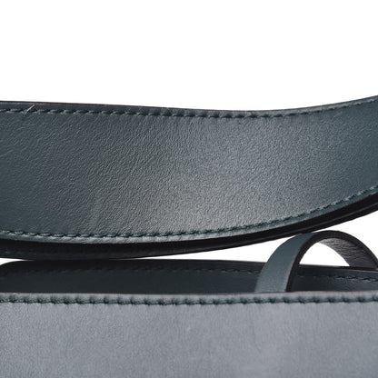 Burberry Calfskin Linen The Large Bucket Bag Dark Cyan 9 of 11