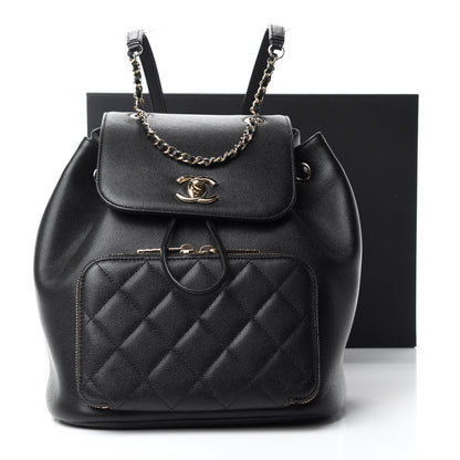 Chanel Caviar Quilted Business Affinity Backpack Black 13 of 13