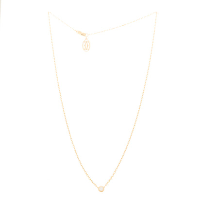 Cartier 18K Yellow Gold Diamond SM D'Amour Pendant Necklace 3 of 6