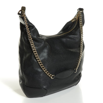 Gucci Pebbled Calfskin Medium Soho Chain Hobo Black 6 of 18
