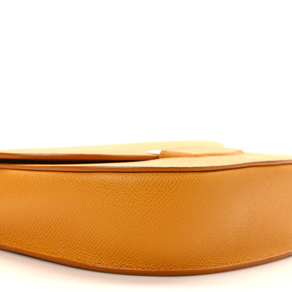 Celine Grained Calfskin Small Trotteur Saffron 9 of 9