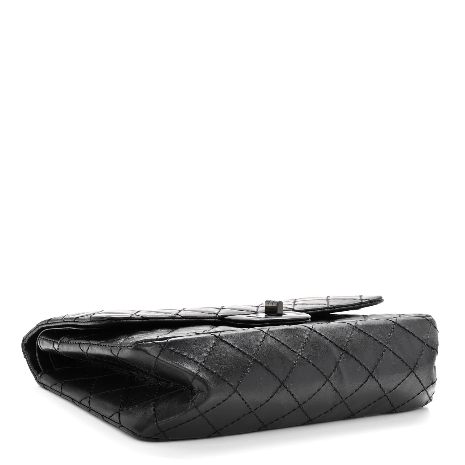 Chanel Aged Calfskin Quilted 2.55 Reissue 225 Flap So Black 4 of 10