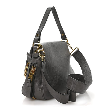 Tom Ford Calfskin Medium Jennifer Crossbody Grey 3 of 10