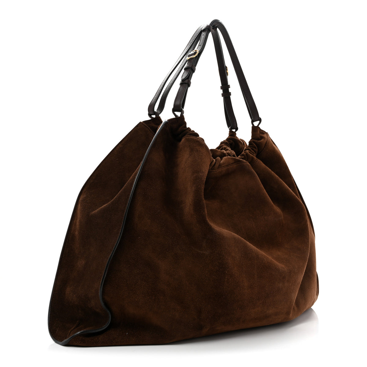 Gucci Suede Large Blondie Tote Brown 3 of 12