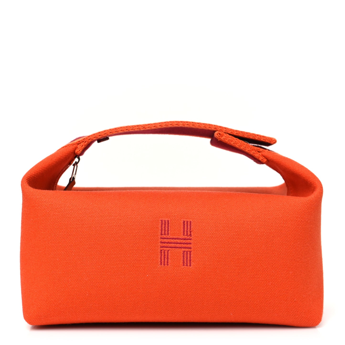 Canvas Small Bride-A-Brac Pouch Orange Burgundy