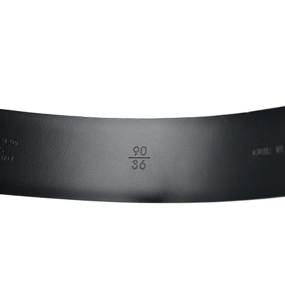 Chanel Patent Plexiglass CC Boy Belt 90 36 Black Beige 4 of 6