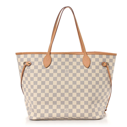 Louis Vuitton Damier Azur Neo Neverfull MM Rose Ballerine 1 of 9
