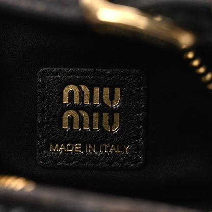 Miu Miu Nappa Matelasse Pouch Sand Coffee 6 of 9