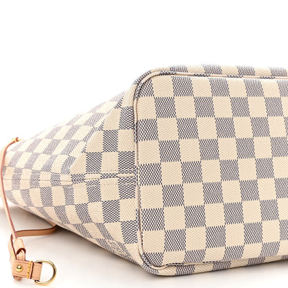 Louis Vuitton Damier Azur Neo Neverfull MM Rose Ballerine 10 of 14