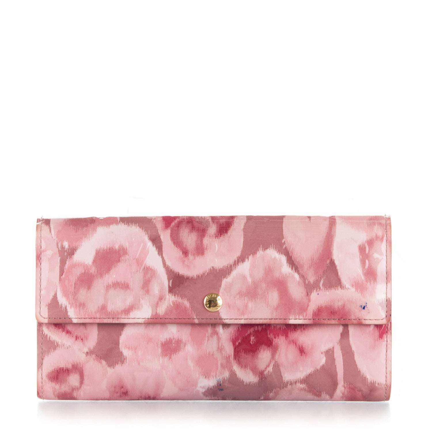 Louis Vuitton Vernis Ikat Sarah Wallet Rose Velours 1 of 10
