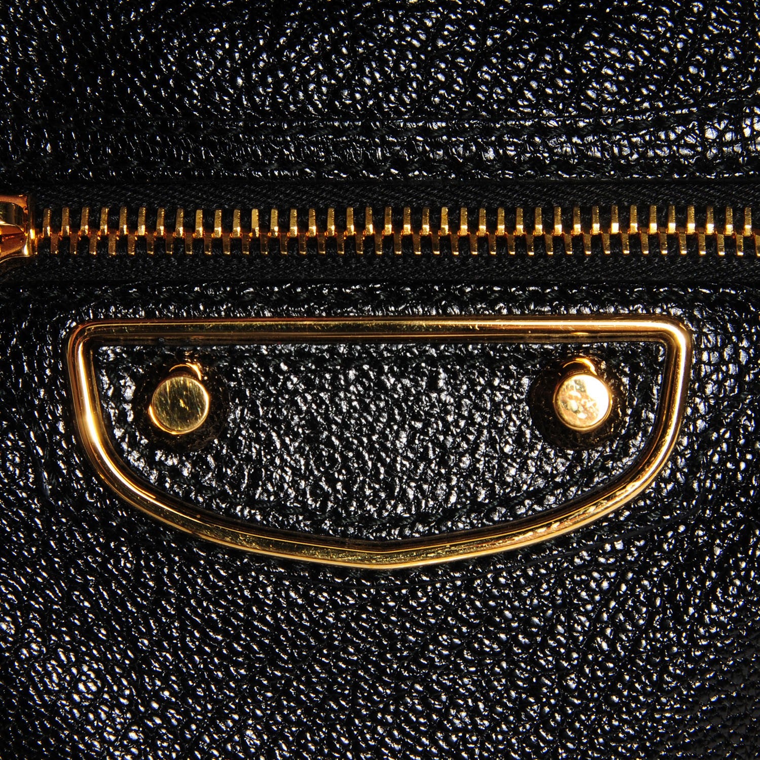 Balenciaga Chevre Gold Metallic Edge Hardware Mini City Black 8 of 15