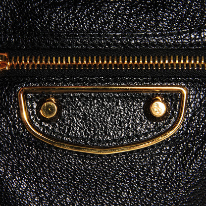 Balenciaga Chevre Gold Metallic Edge Hardware Mini City Black 8 of 15