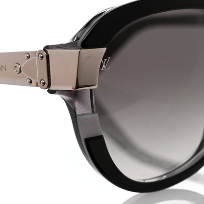 Louis Vuitton Acetate Petit Soupcon Cat Eye Sunglasses Z0489W Black 7 of 8