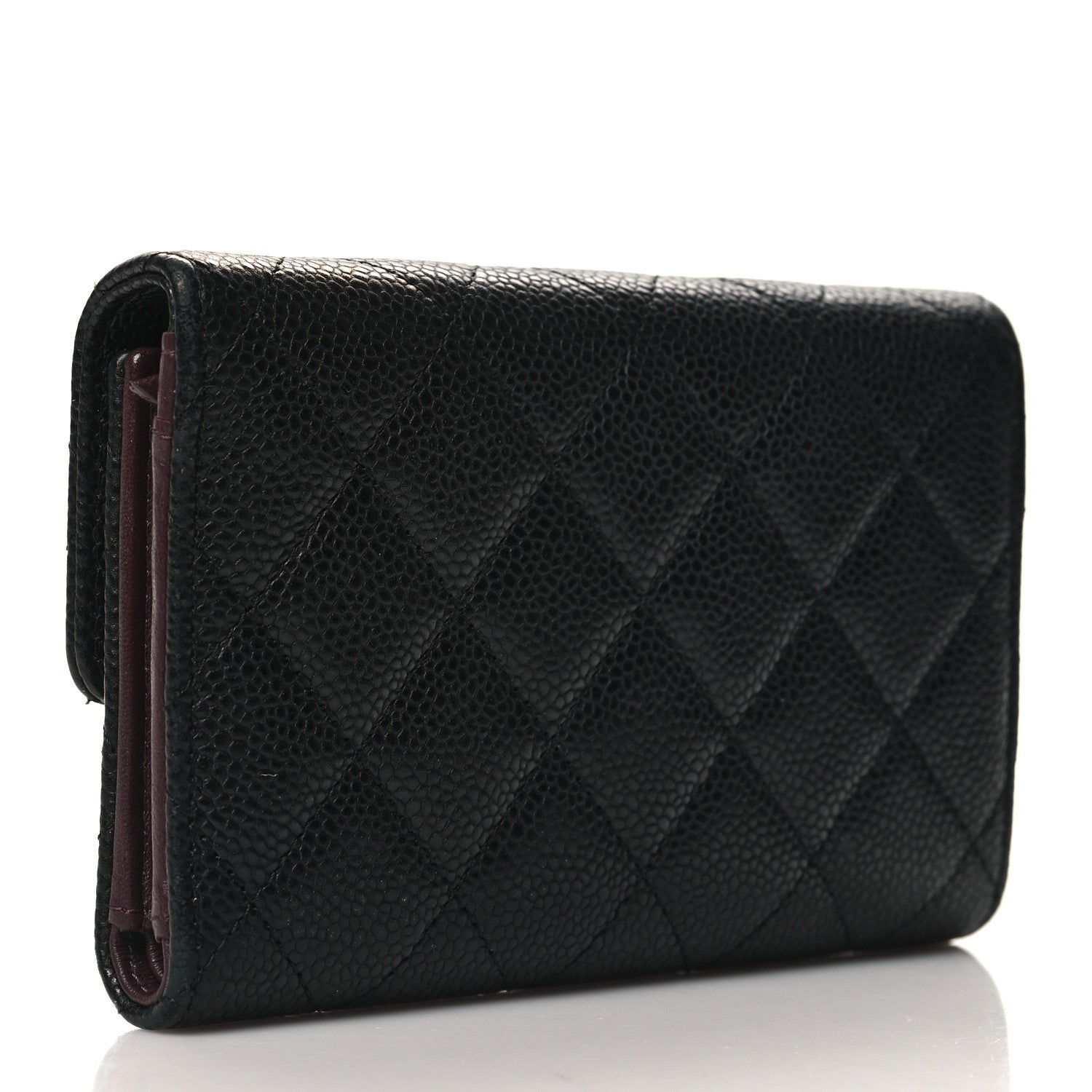 Chanel Caviar Quilted Medium Flap Wallet Black 4 of 11