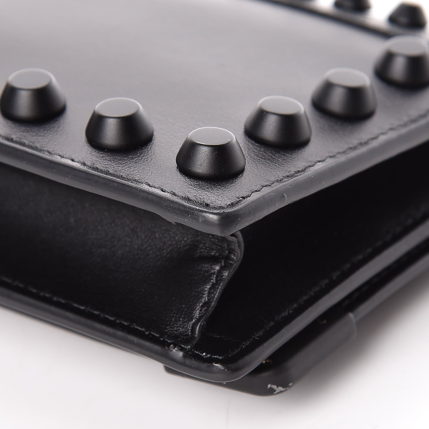 Prada City Calfskin Cahier Studded Mini Bag Black 11 of 13