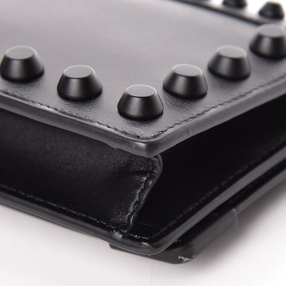 Prada City Calfskin Cahier Studded Mini Bag Black 11 of 13