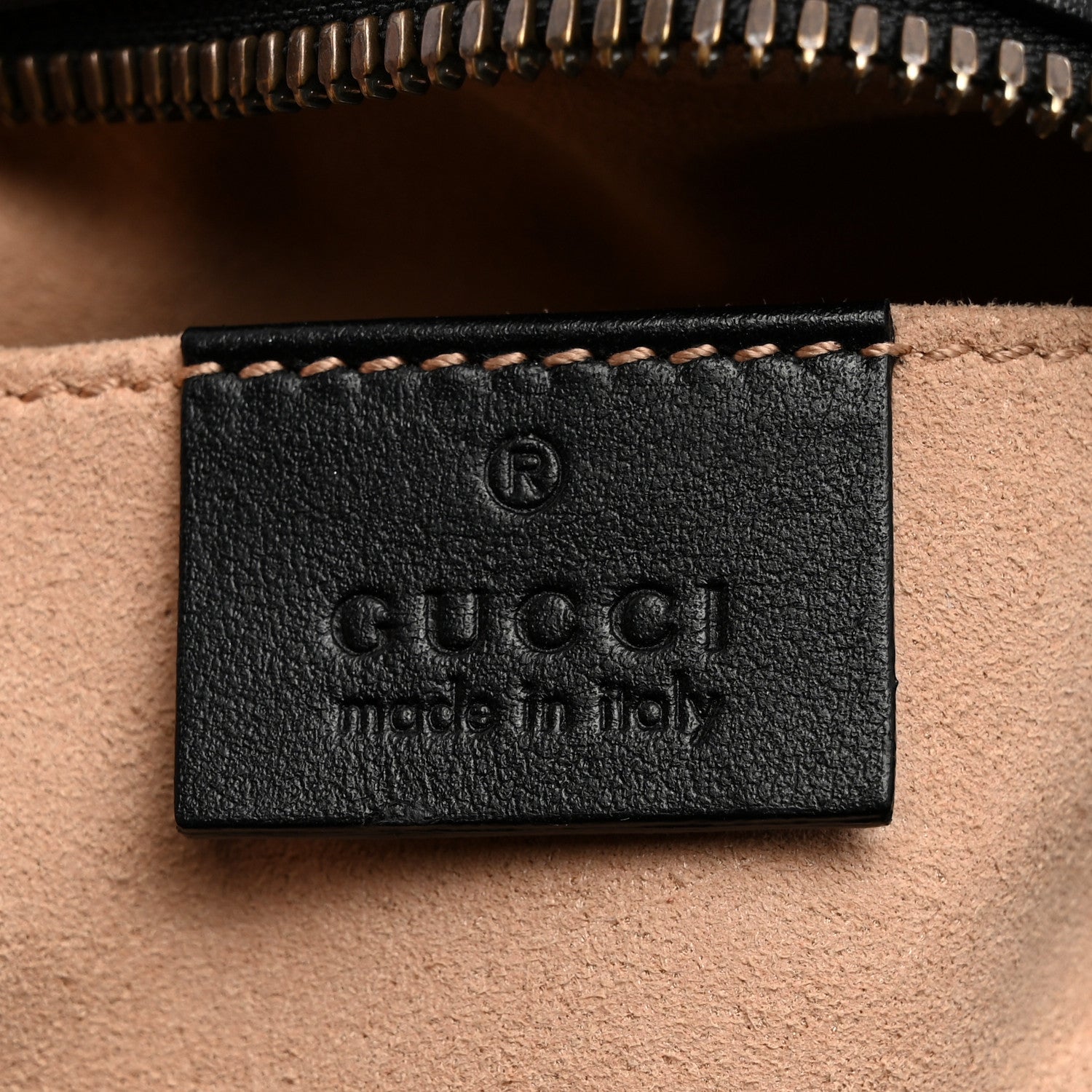 Gucci Calfskin Matelasse Small GG Marmont Chain Shoulder Bag Black 6 of 10