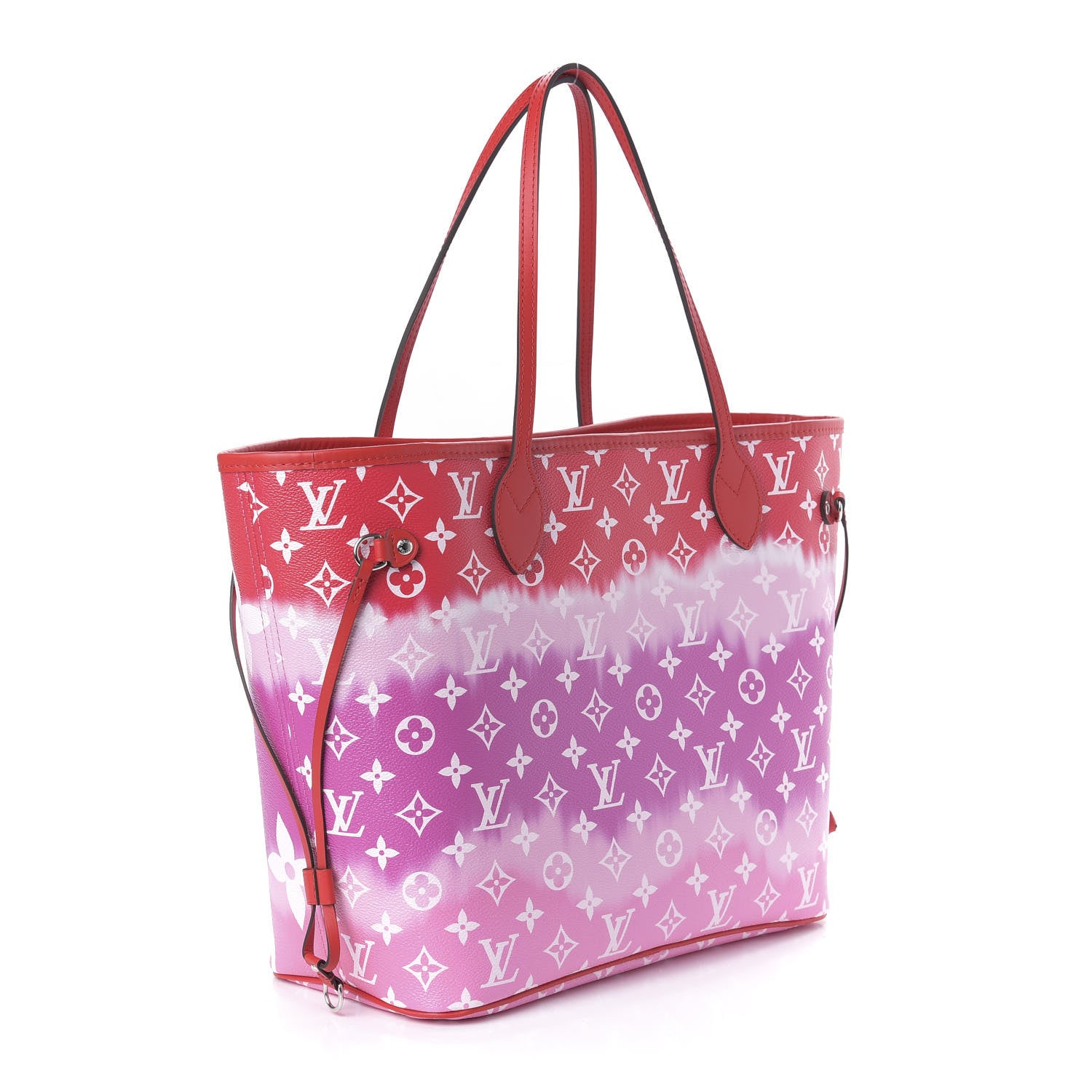 Louis Vuitton Monogram Escale Neverfull MM Rouge 3 of 11