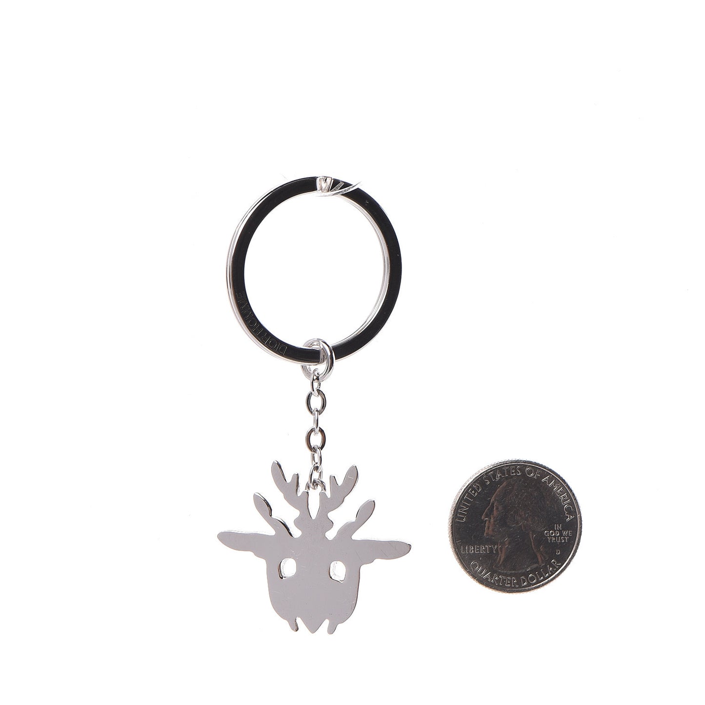 Palladium Bee Charm Key Ring