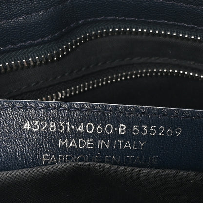 Balenciaga Chevre Silver Metallic Edge Hardware S City Bleu Nuit Dark Sea 8 of 11